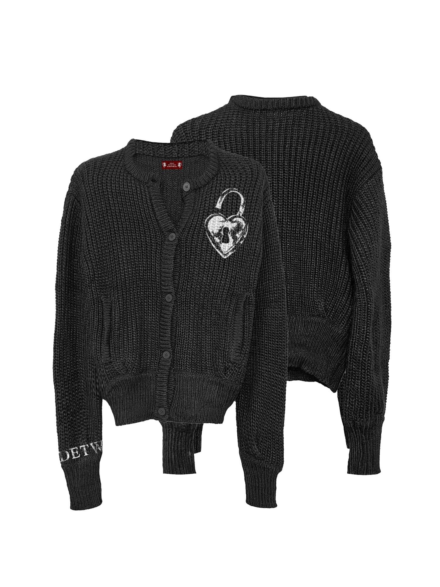 DETW_onLine_Heart_Lock_Cartoon_Print_Chunky_Knit_Women&