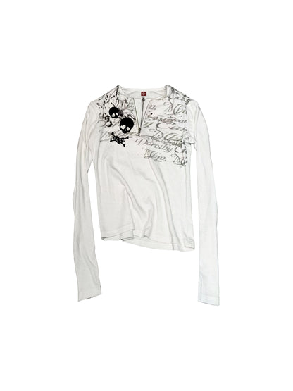 DETW_onLine_Heart_Skull_Print_Metal_Zip_Collar_Women&