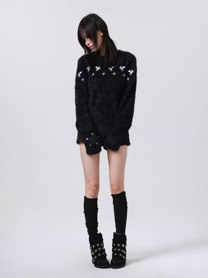 DETW onLine Leopard Print Studded Platform Wedge Women&