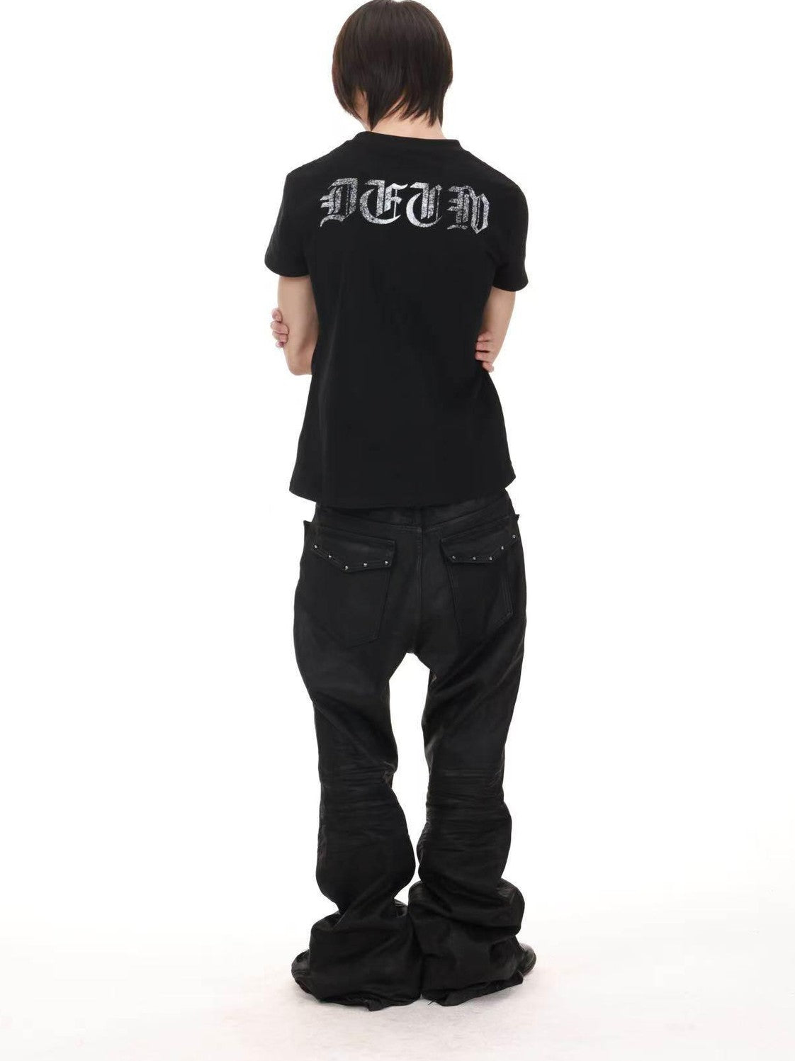 DETW onLine Leopard Union Jack Digital Print Slim Women&