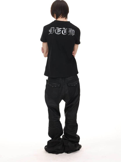 DETW onLine Leopard Union Jack Digital Print Slim Women&