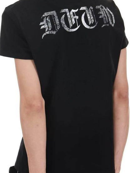 DETW onLine Leopard Union Jack Digital Print Slim Women&
