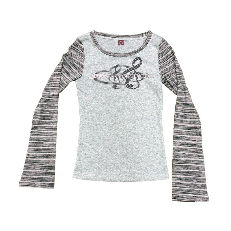 DETW_onLine_Music_Note_Polka_Dot_Digital_Print_Stripe_Panel_Women&