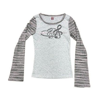 DETW_onLine_Music_Note_Polka_Dot_Digital_Print_Stripe_Panel_Women&