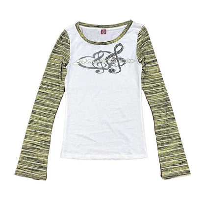 DETW_onLine_Music_Note_Polka_Dot_Digital_Print_Stripe_Panel_Women&