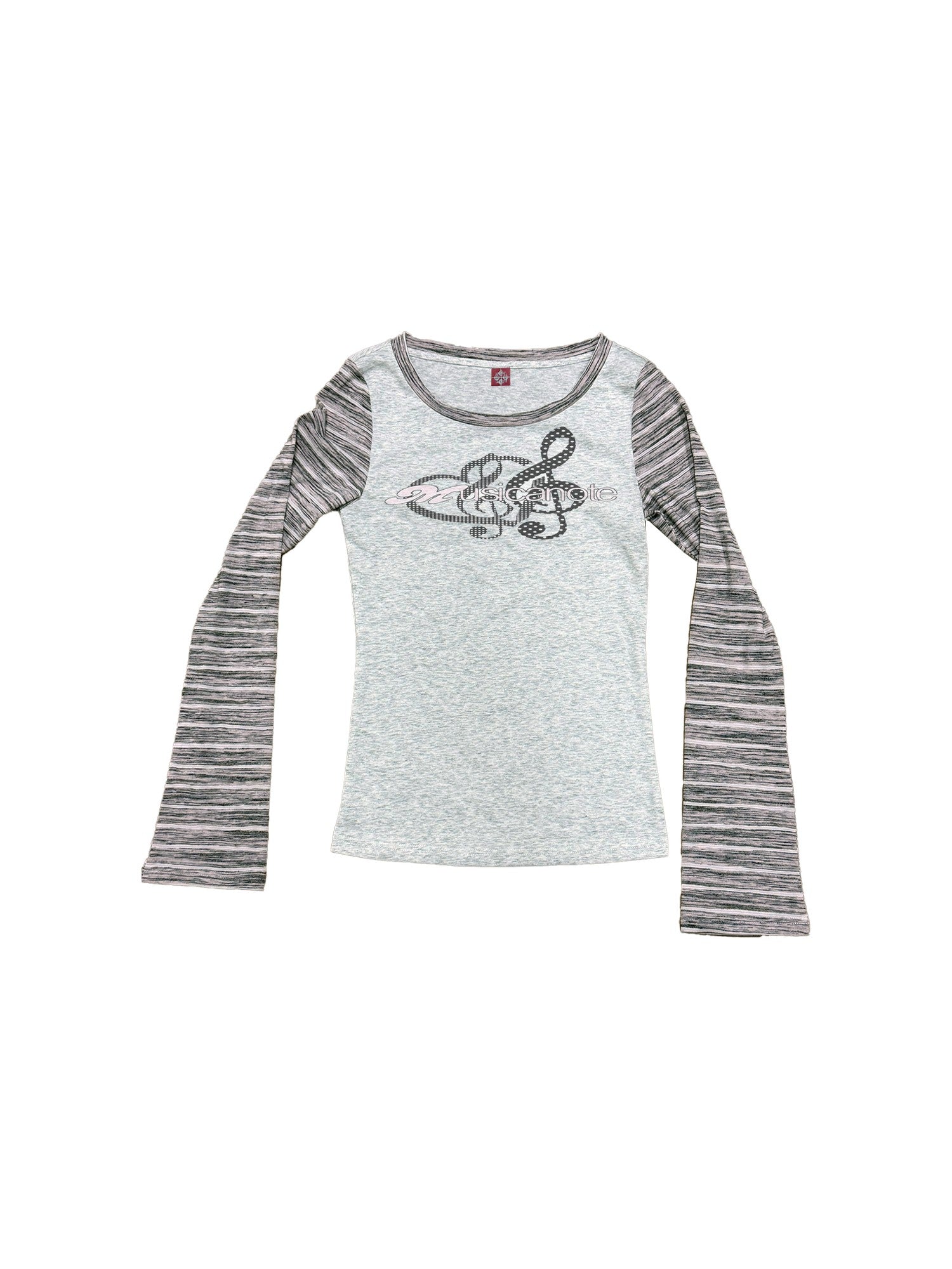 DETW onLine Music Note Polka Dot Digital Print Stripe Panel Women&