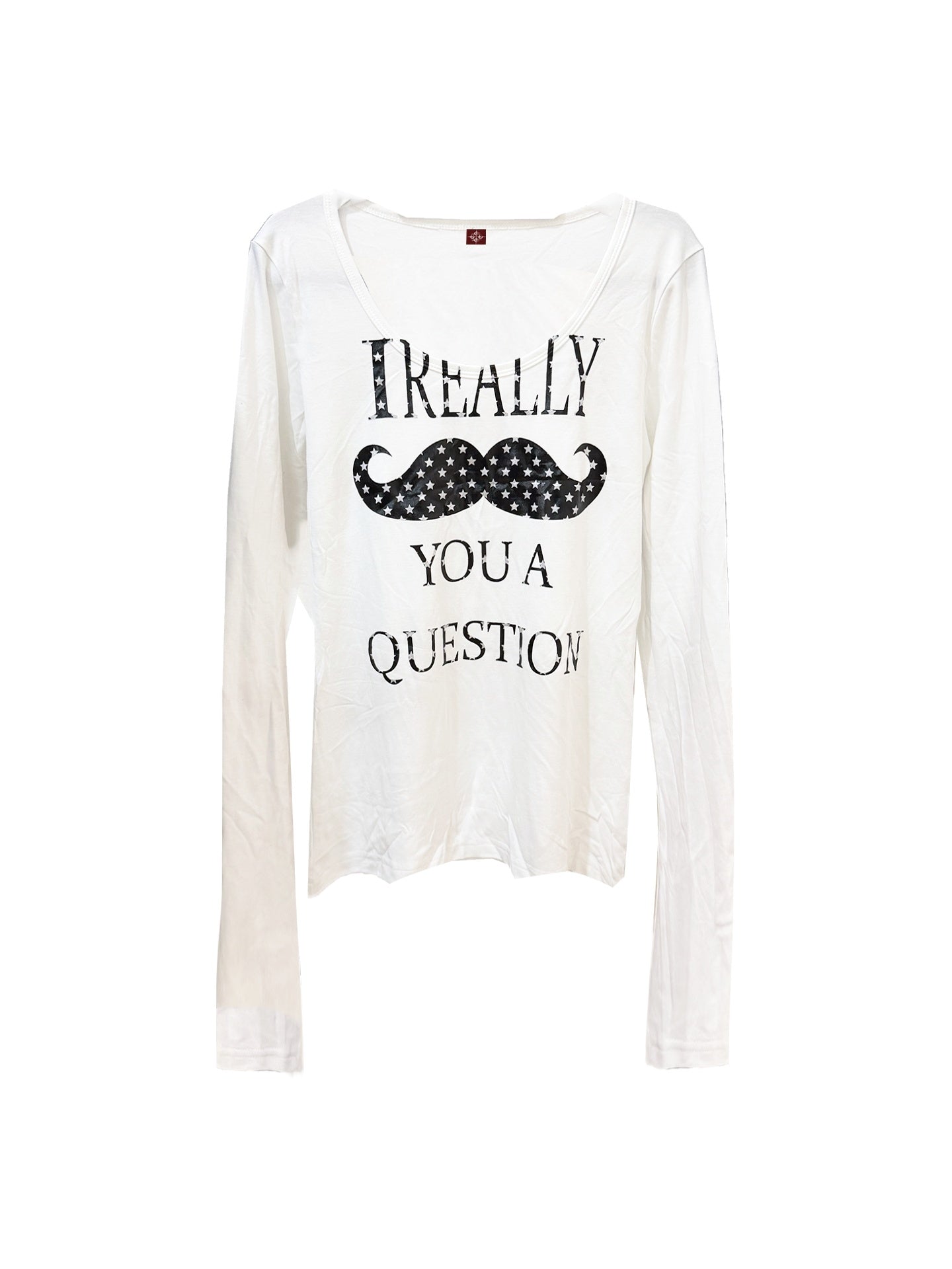 DETW_onLine_Mustache_Full_Star_Metal_Print_U_Neck_Women&