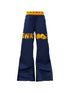 DETW_onLine_Navy_Lettering_Patchwork_Double_Waist_Straight_Women&
