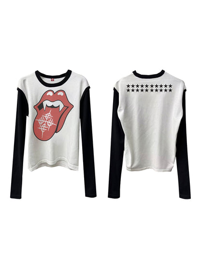 DETW_onLine_Playful_Tongue_Graphic_Colorblock_Knitted_Women&