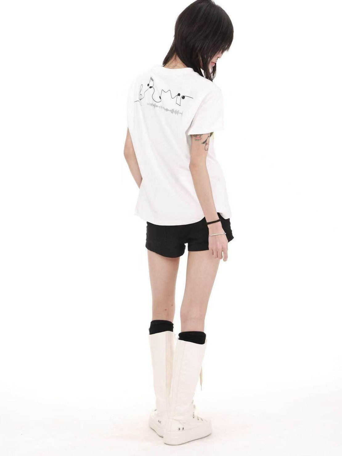 DETW onLine Portrait Slogan 3d Embroidery Punk Women&