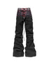 DETW_onLine_Red_Plaid_Distressed_Embroidered_Rivet_Beaded_Tie_Women&