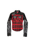 DETW_onLine_Red_Plaid_Ray_Embroidered_Patchwork_Women&