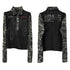 DETW_onLine_Red_Star_Camo_Spliced_Punk_Polo_Collar_Women&