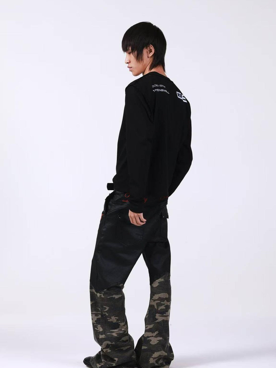 DETW onLine Red Star Reverse Seam Zipper Digital Print Women&