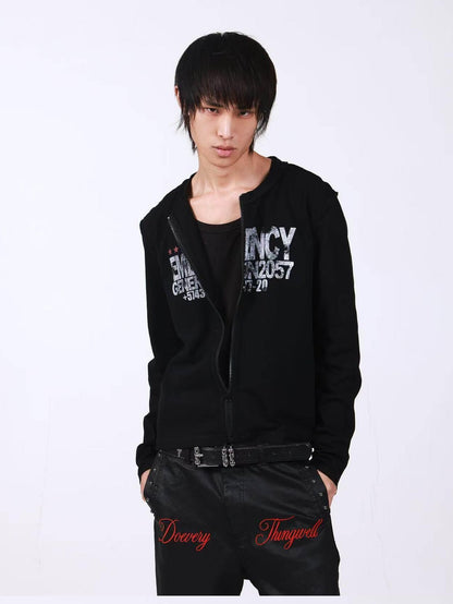 DETW onLine Red Star Reverse Seam Zipper Digital Print Women&
