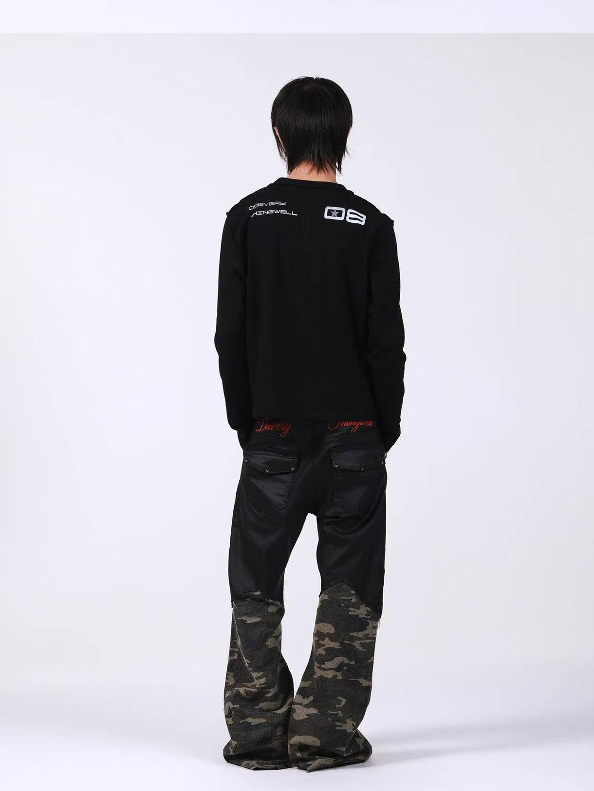 DETW onLine Red Star Reverse Seam Zipper Digital Print Women&