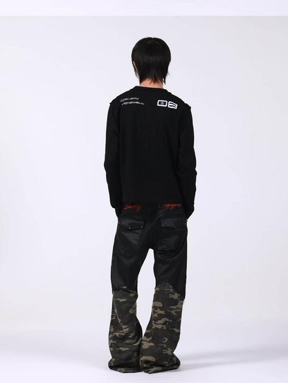 DETW onLine Red Star Reverse Seam Zipper Digital Print Women&