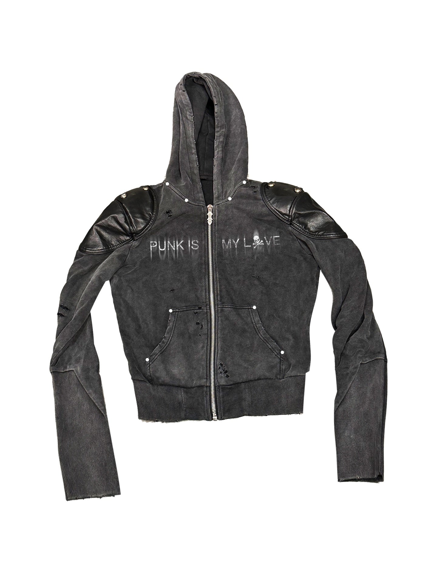 DETW_onLine_Red_Star_Skull_Washed_Distressed_Studded_Armor_Women&
