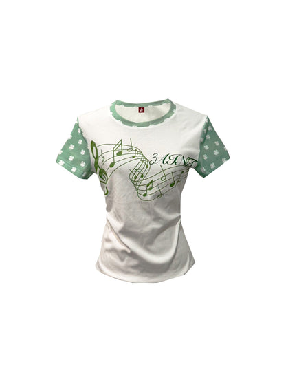 DETW_onLine_Rhinestone_Music_Note_Clover_Print_Spliced_Women&