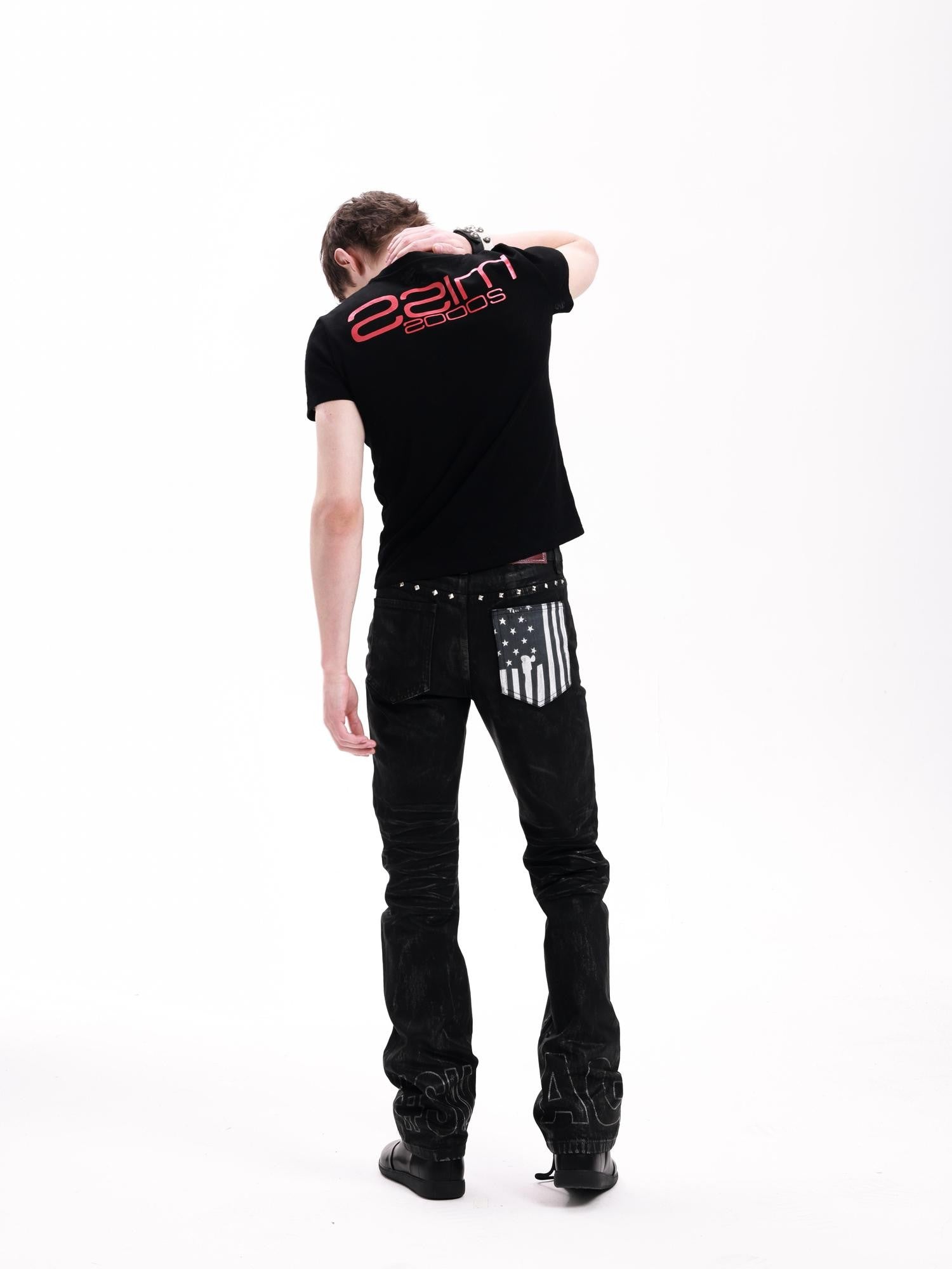 DETW onLine Rhinestone Skull Embroidered Henry Collar Women&