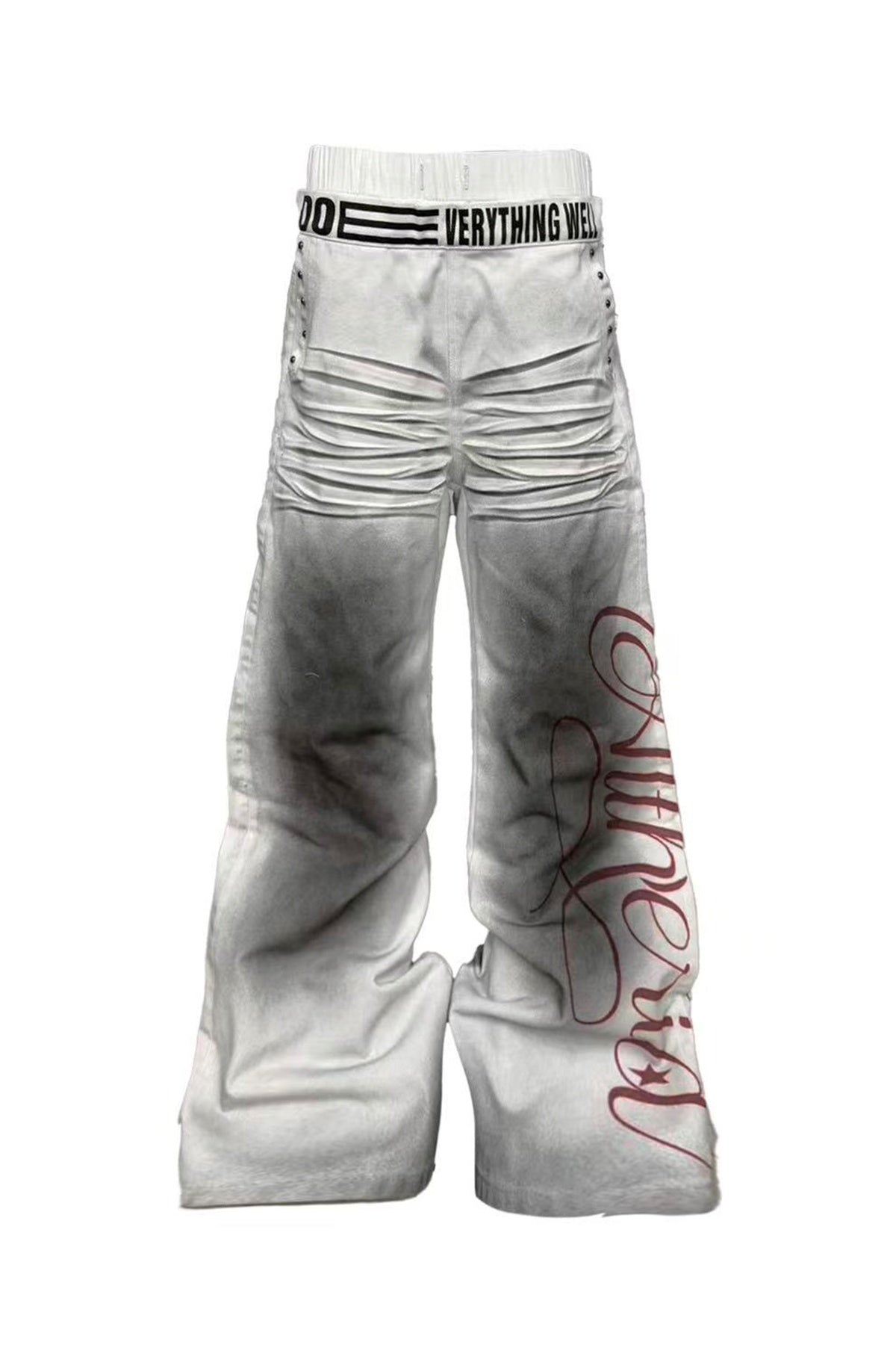DETW_onLine_Ruins_White_Ink_Washed_Ombre_Pleated_Patchwork_Women&