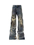 DETW_onLine_Rust_Blue_Ink_Splash_Distressed_Ripped_Women&