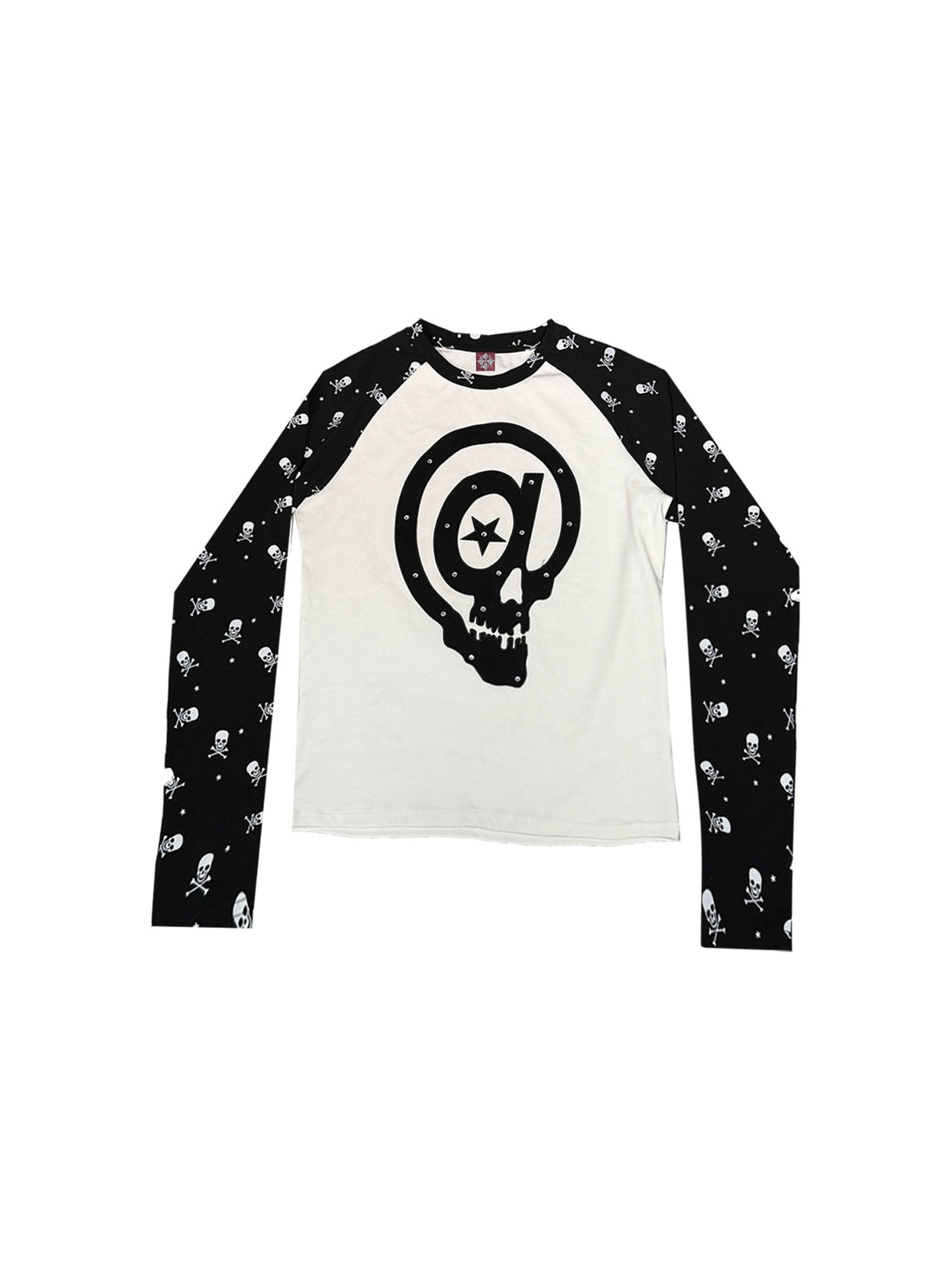 DETW_onLine_Skull_Embroidered_Rhinestone_Raglan_Slim_Women&
