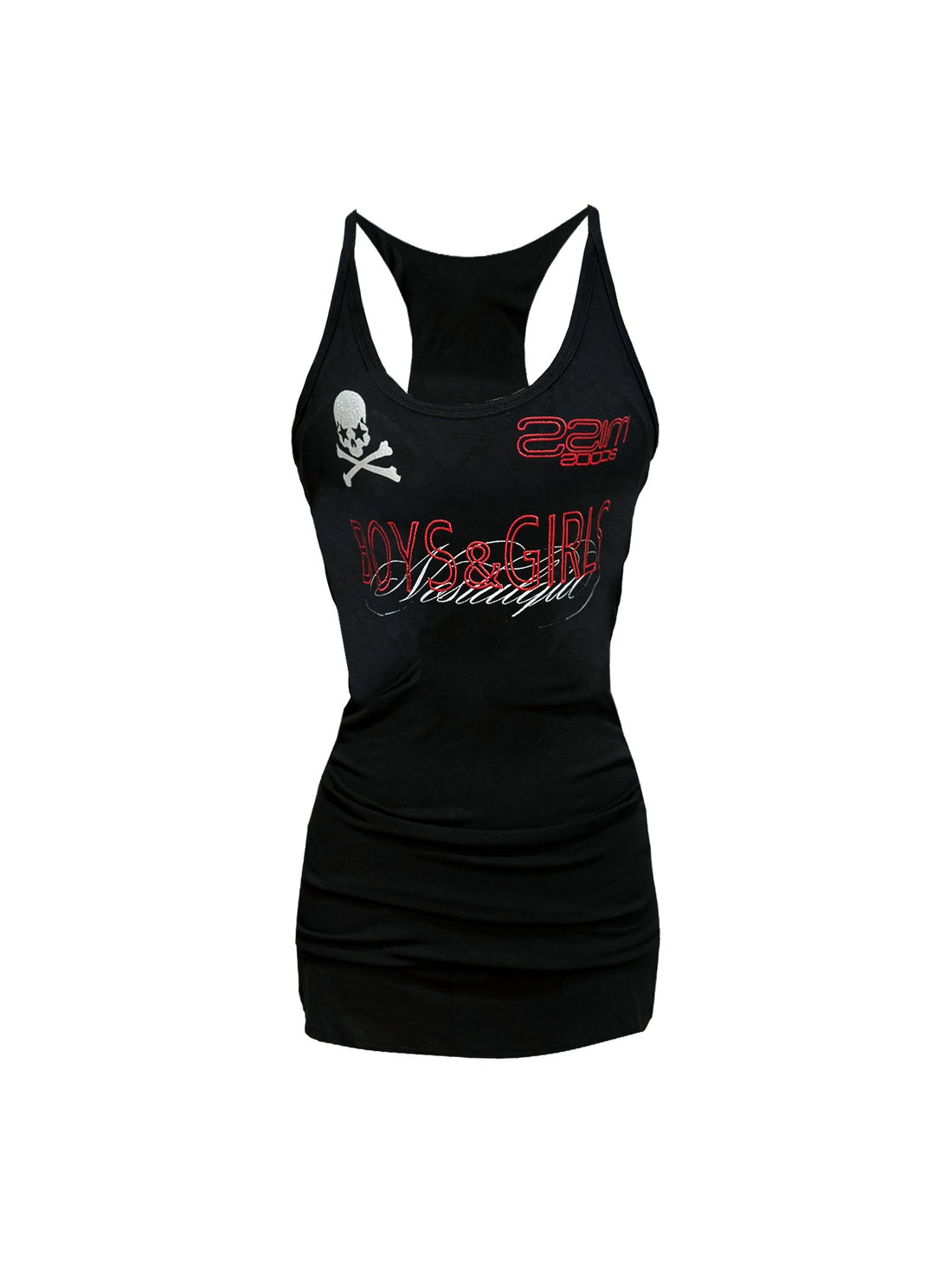 DETW_onLine_Skull_Foil_Print_Red_Letter_Embroidery_Slim_Fit_Women&