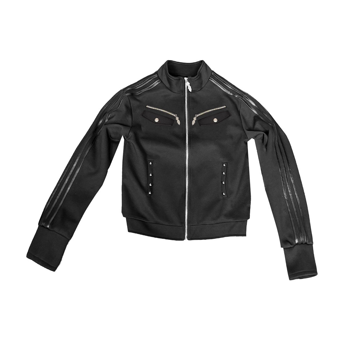 DETW_onLine_Skull_Script_Woven_Tape_Studded_Stand_Collar_Women&