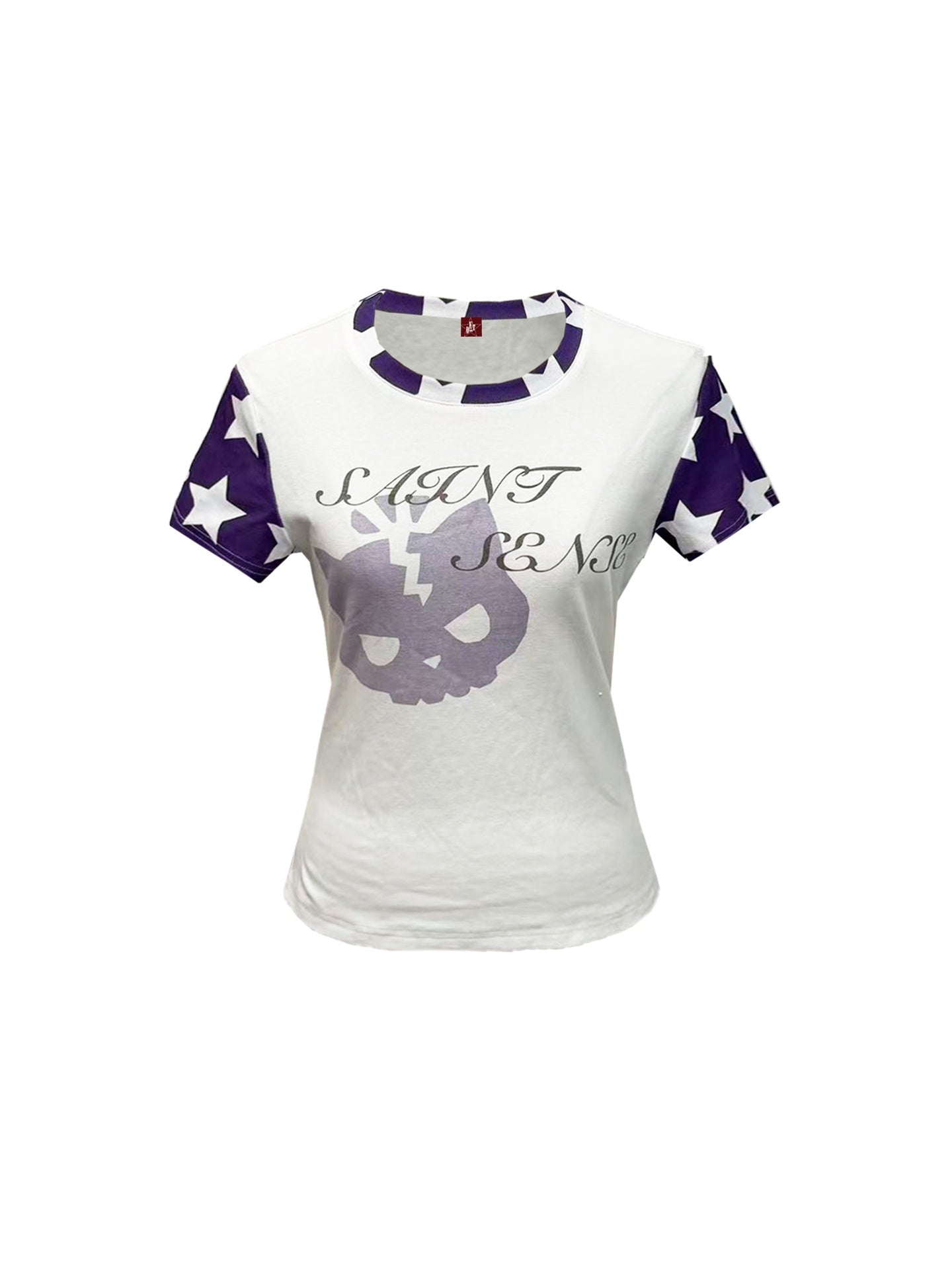 DETW_onLine_Skull_Star_Colorblock_Slimming_Women&
