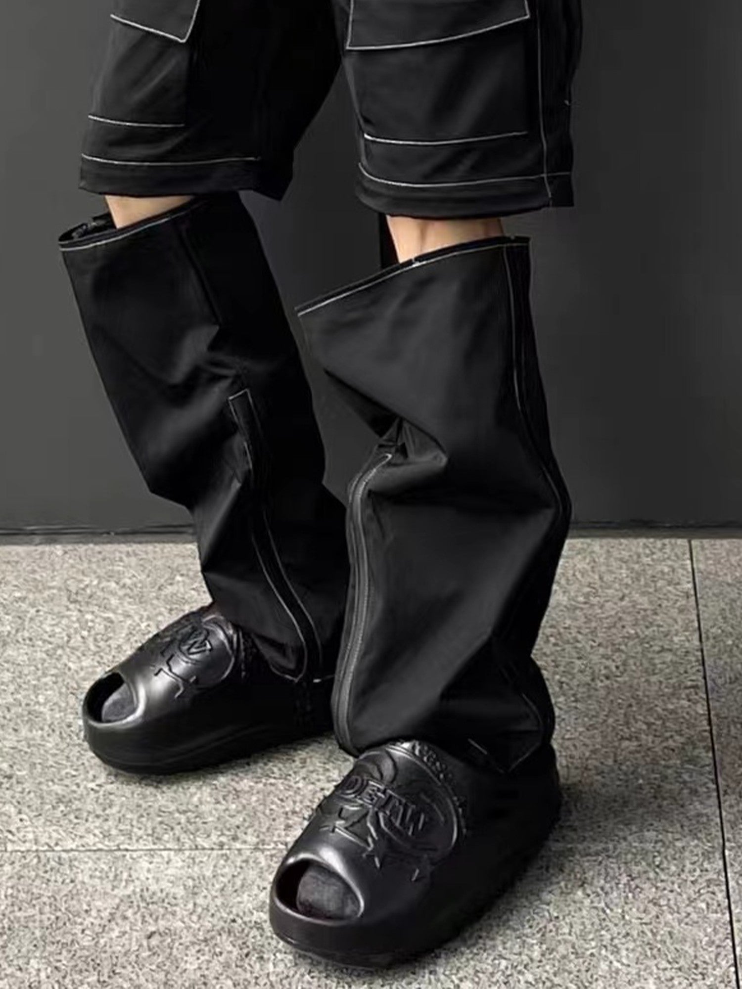 DETW onLine Spider Cutout T Strap Thick Sole Breathable Women&