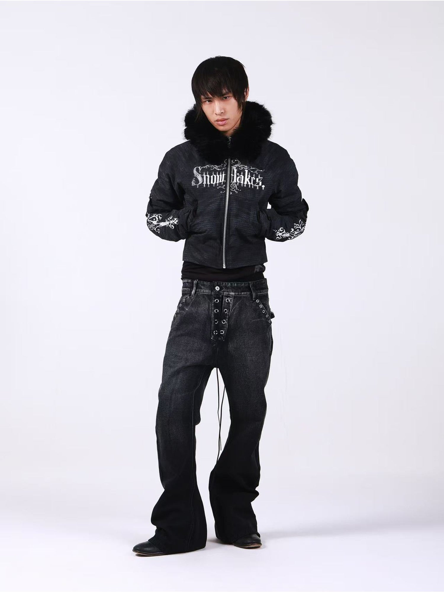 DETW onLine Sun Bleached Riveted Drawstring Stacked A Line Women&