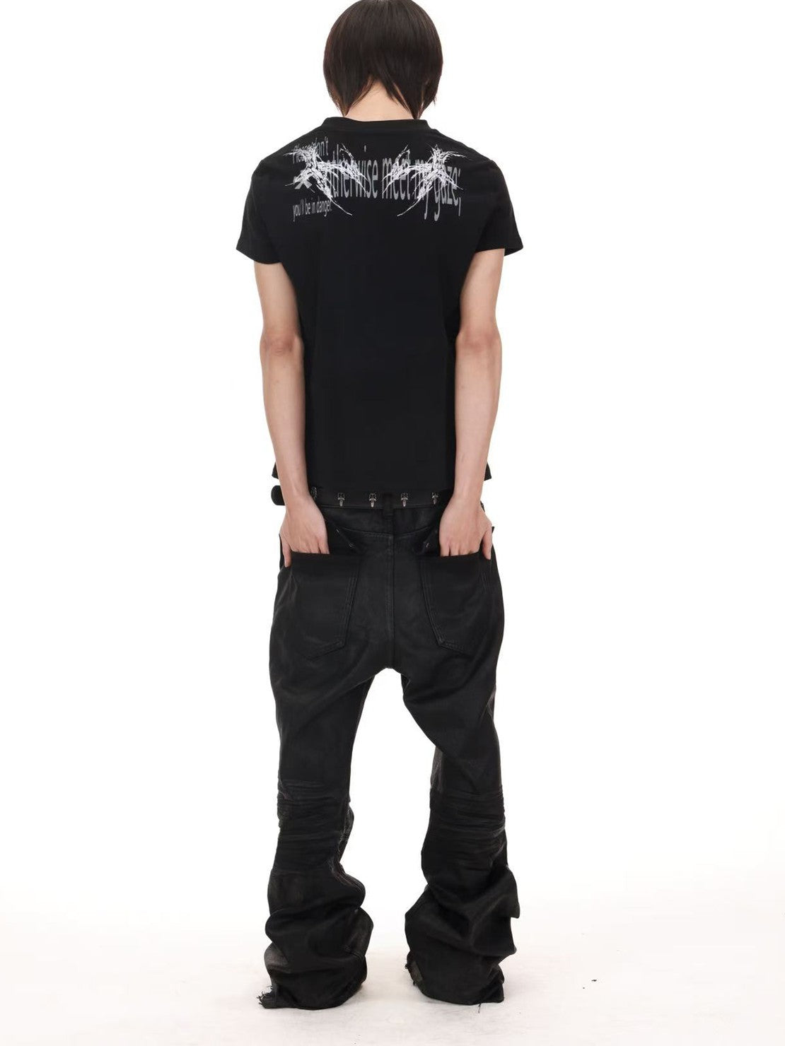 DETW onLine Thorn Gothic Slogan Digital Print Slim Fit Women&