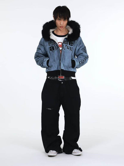 DETW onLine Tiger Print Patchwork Slash Cut Pleated Studded Women&