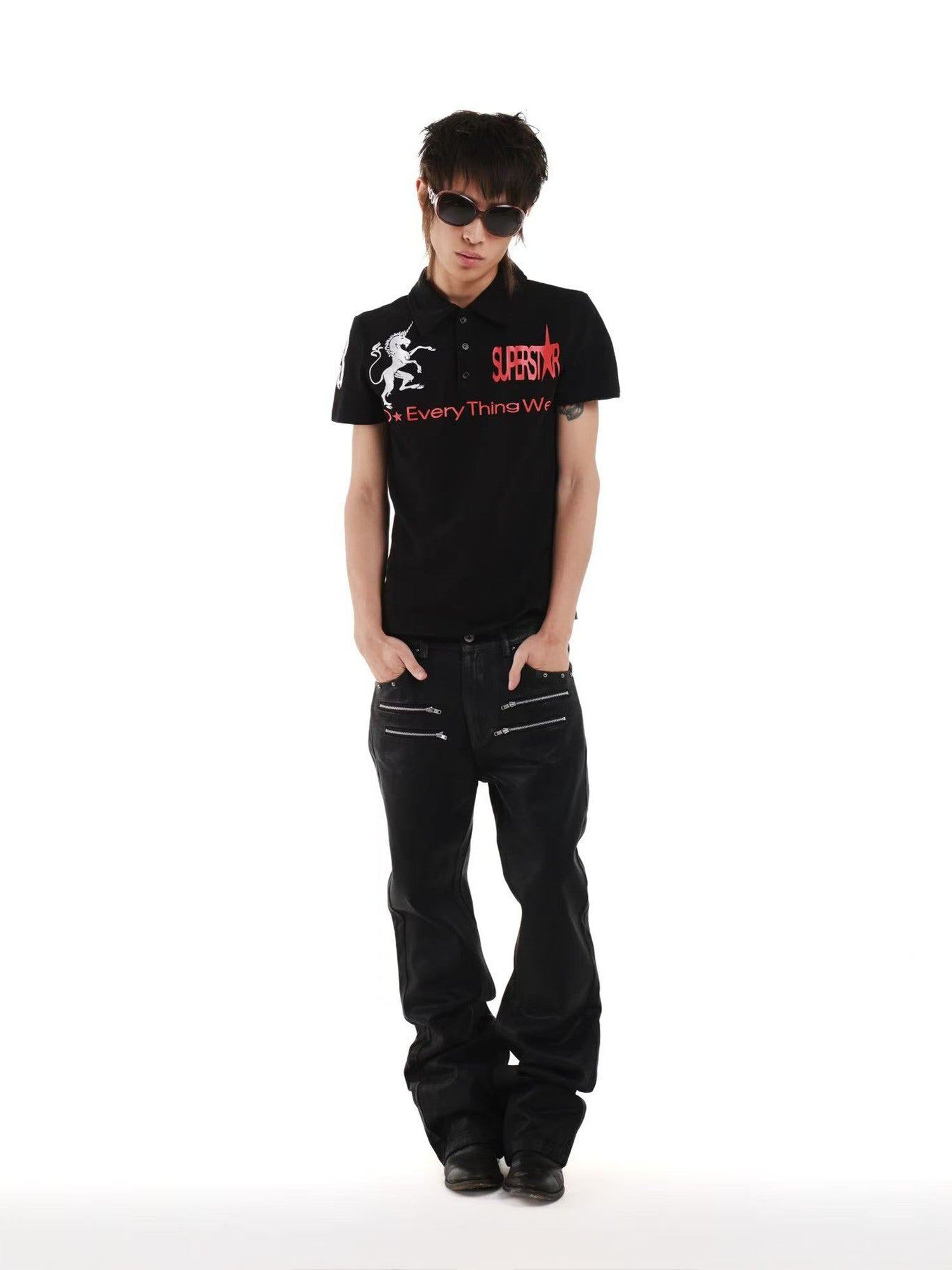 DETW onLine Unicorn Embroidered Slimming Women&