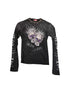DETW_onLine_Washed_Black_Studded_Skull_Punk_Crewneck_Women&