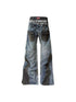 DETW_onLine_Washed_Blue_Dual_Waist_Diagonal_Patch_Striped_Embroidered_Women&