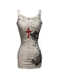 DETW_onLine_Washed_Cross_Distressed_Gothic_Lace_V-neck_Waist_Slimming_Women&