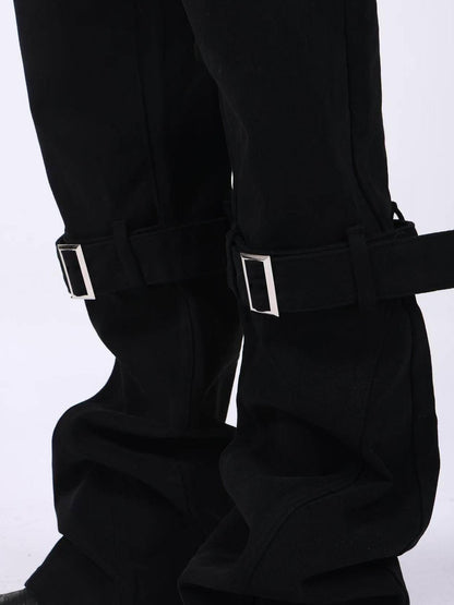 DETW onLine Washed Metal Zip Adjustable Strap 3d Cut Women&