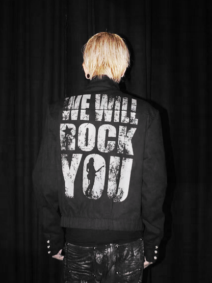 DETW online Jeansjacke mit asymmetrischer Metallschnalle