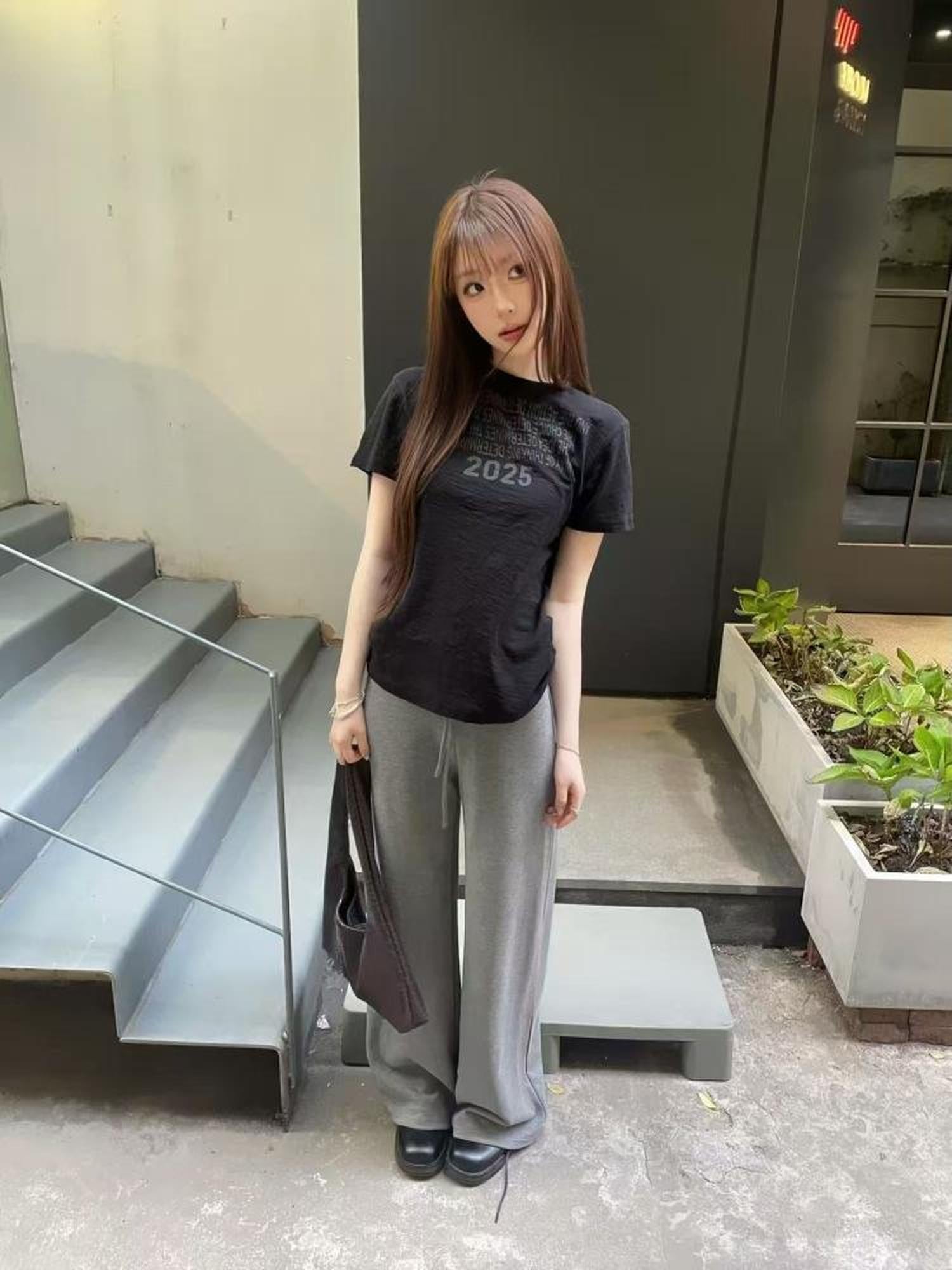 DETW online Cool Fit Vintage Cotton Tee V-neck T-shirt Long Sleeve