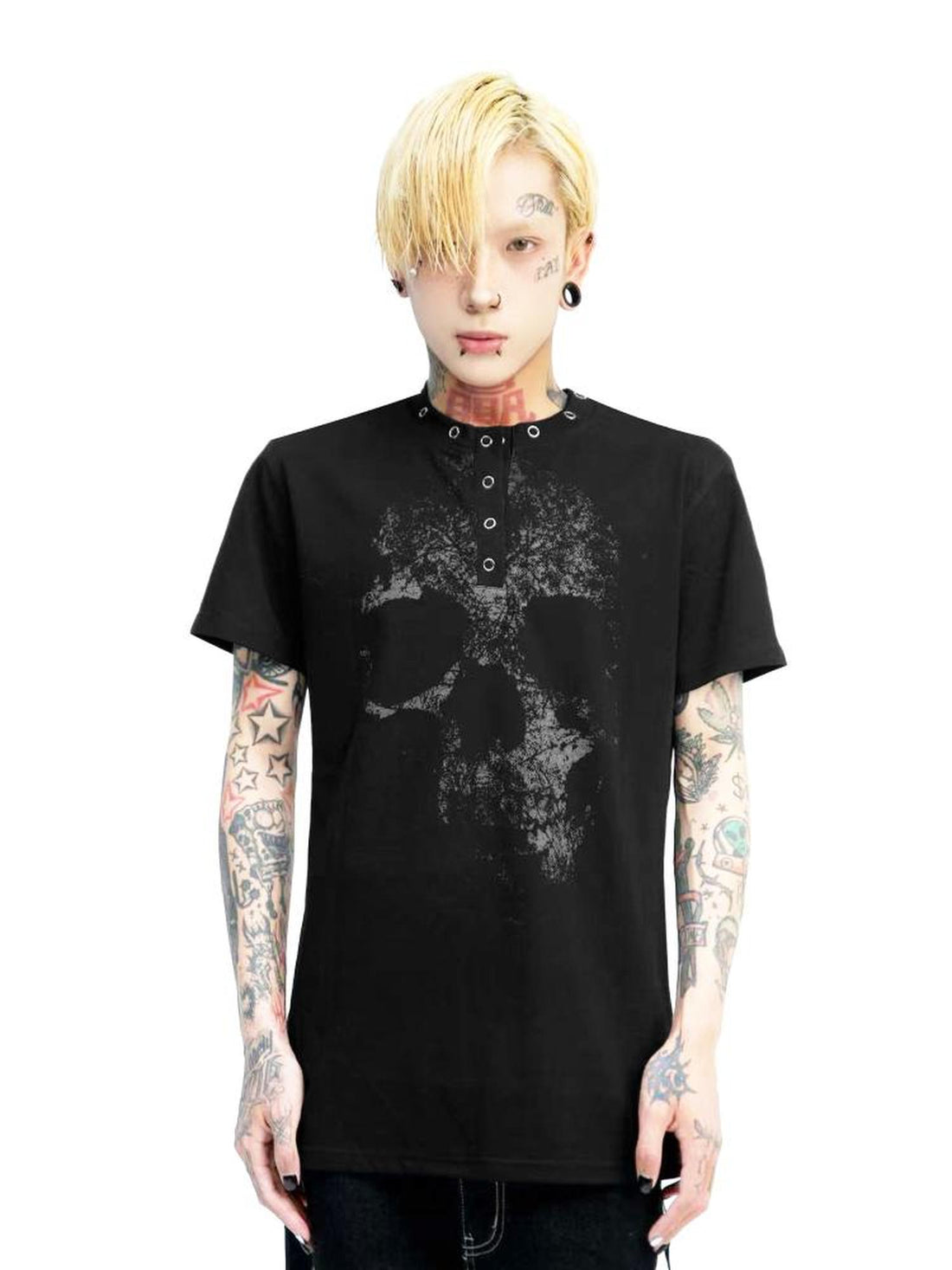 DETW online Dark Metal Trimmed Slim Fit Tee