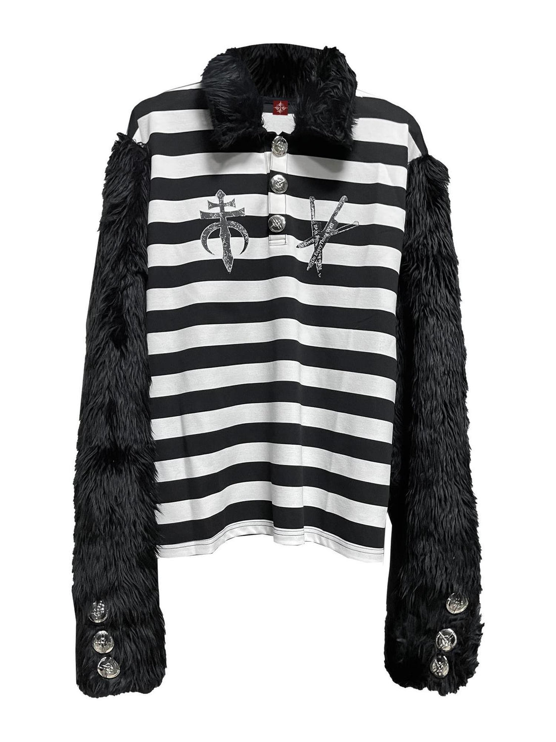 DETW online Dark Stripe Long Pile Polo Shirt