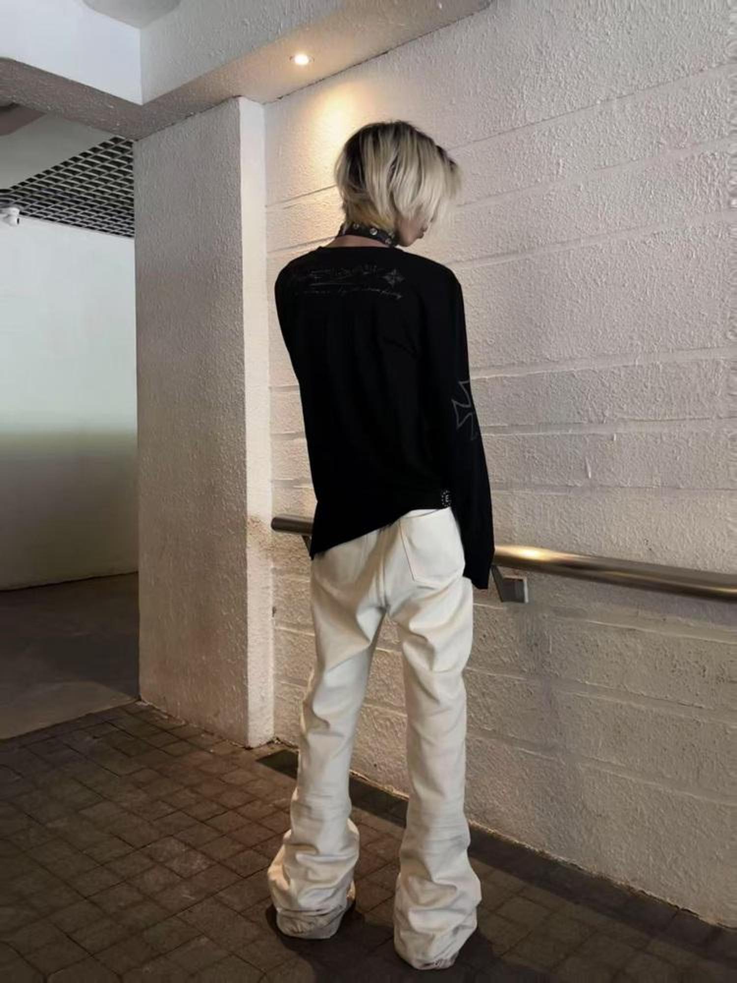 DETW online Dark Tailored V-neck Long Sleeve