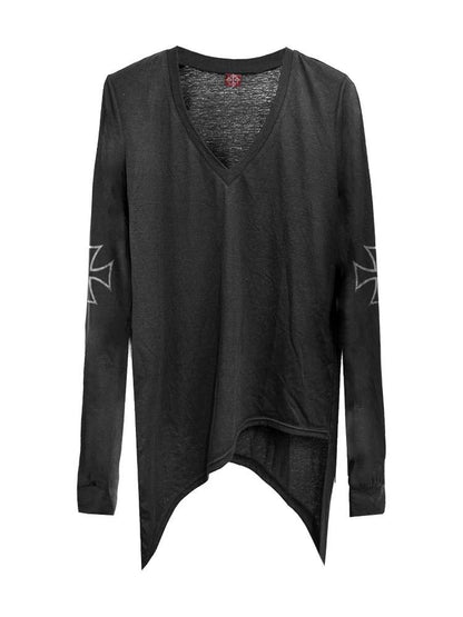 DETW online Dark Tailored V-neck Long Sleeve