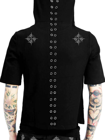 DETW online Dark Tiger Print Hooded Boxing Shirt