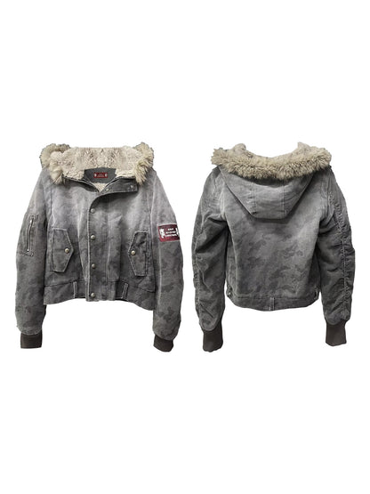 DETW_online_Distressed_Camouflage_Embroidered_Badge_Hooded_Women&