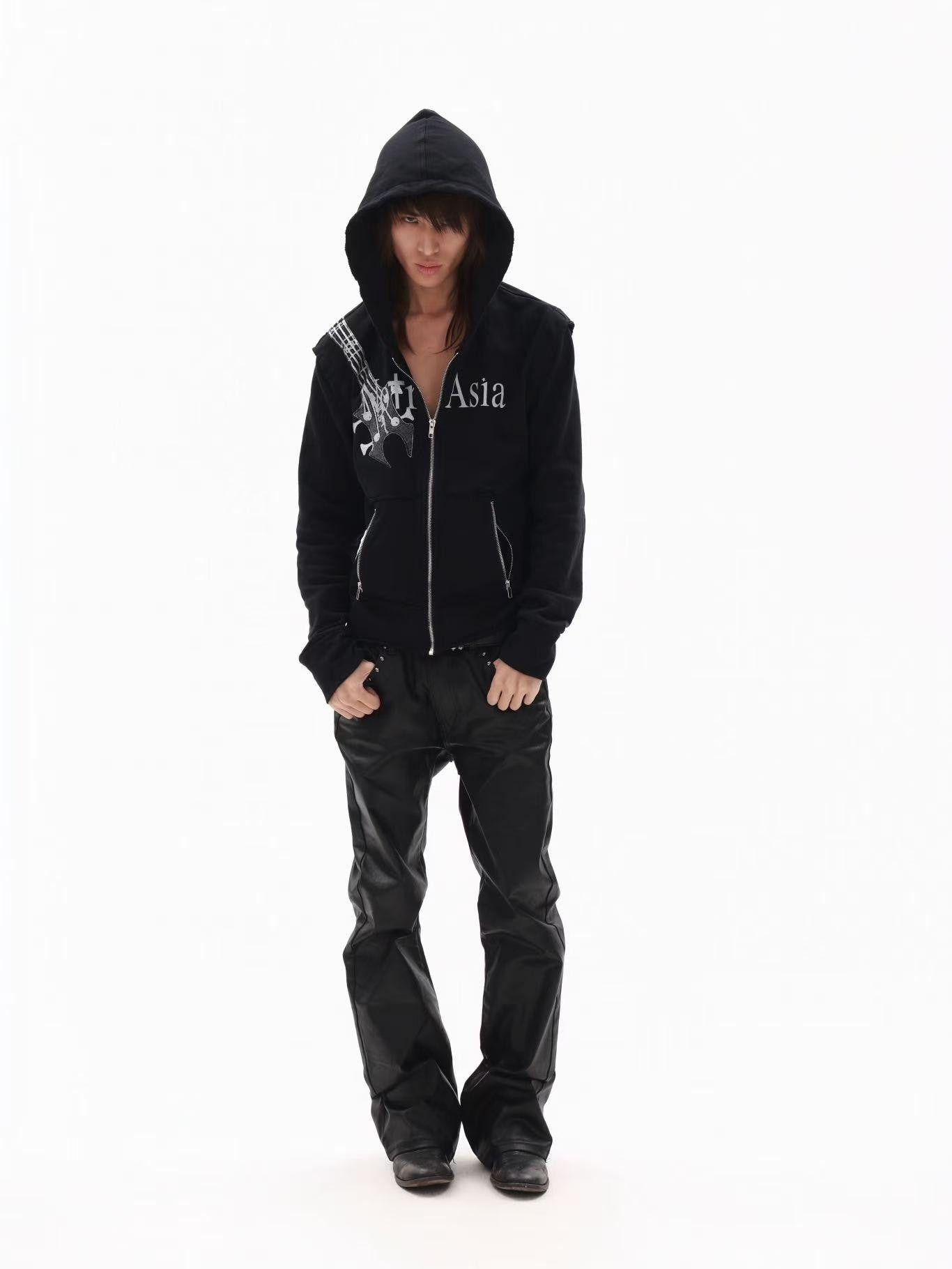 DETW online Guitar Silver Foil Dark Metallic Distressed Women&