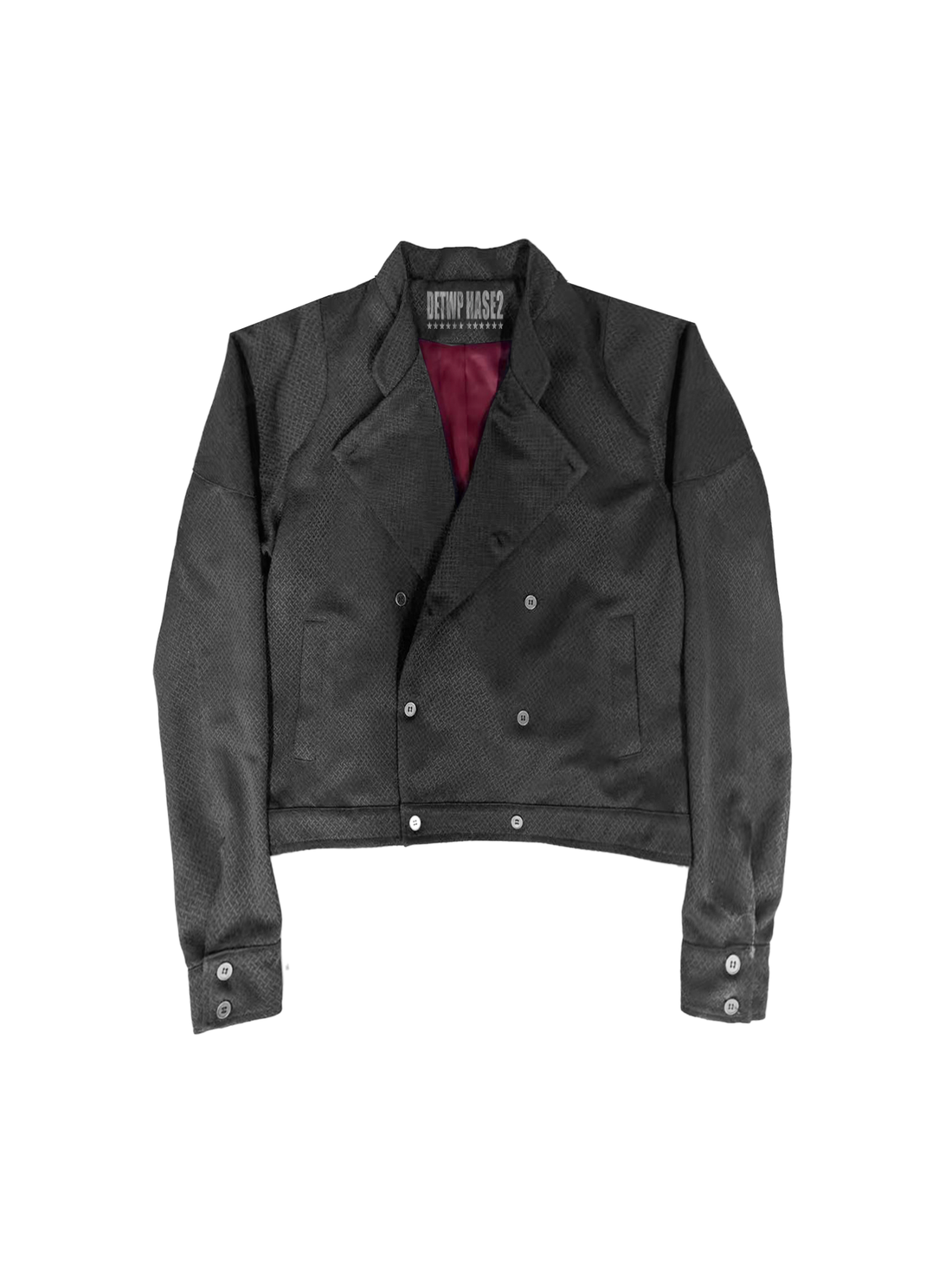 DETW online Handwoven Armor Cut Double Breasted Jacket