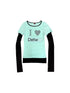 DETW_online_Mint_Rhinestone_Splice_U_Neck_Slim_Women&